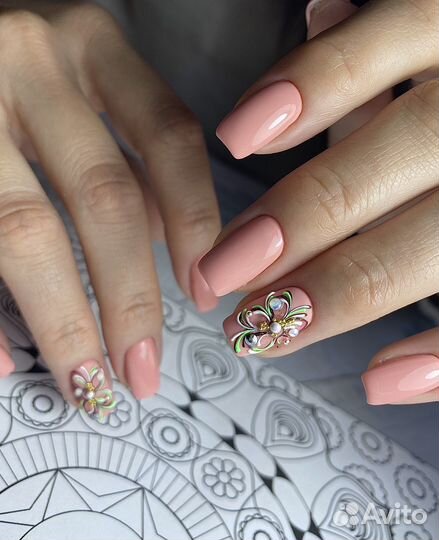 Аппаратный маникюр+гель-лак