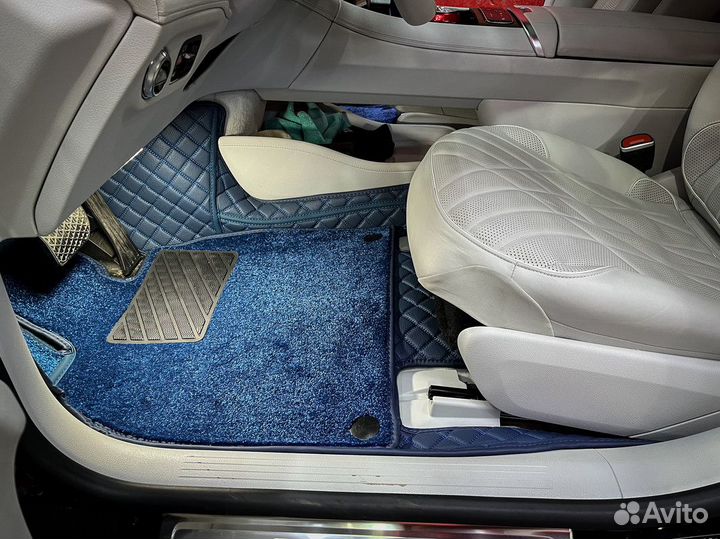 Кожаные 3D коврики в салон авто