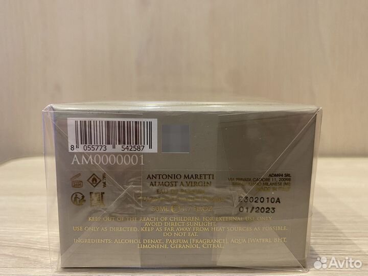 Парфюмерная вода Antonio Maretti Almost A Virgin
