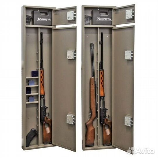 Оружейный сейф - глубина сейфа 9 см