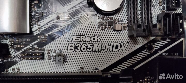 Мат. плата ASRock B365M-HDV и Intel Core i3-9100F