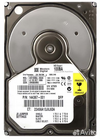 Жесткий диск Western Digital WD100BA 10Gb 7200 IDE