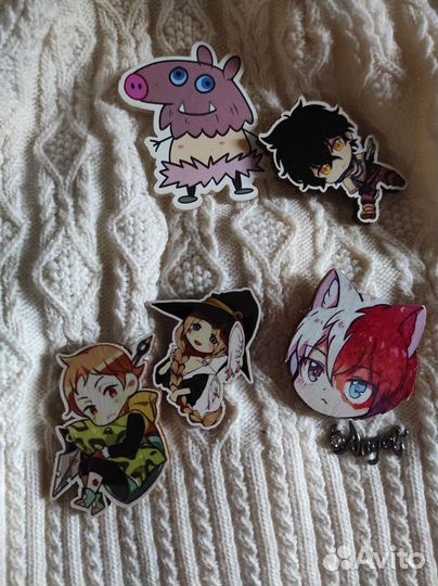 Значки деревянные