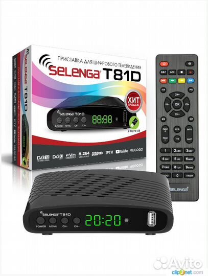 Цифровой эфирный приемник DVB-T2 selenga T81D