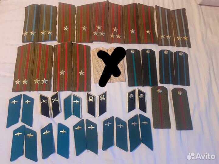 Погоны СССР и Россия РФ