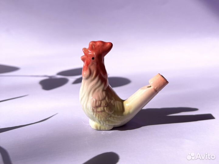 Свистулька керамика водная петушок