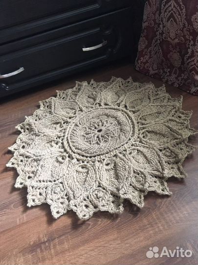 Коврик из джута