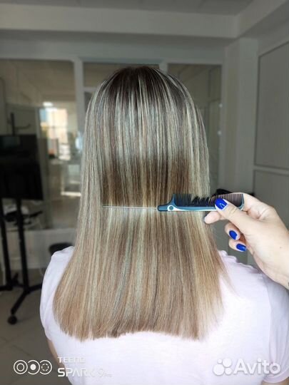 Кератиновое выпрямление волос модель
