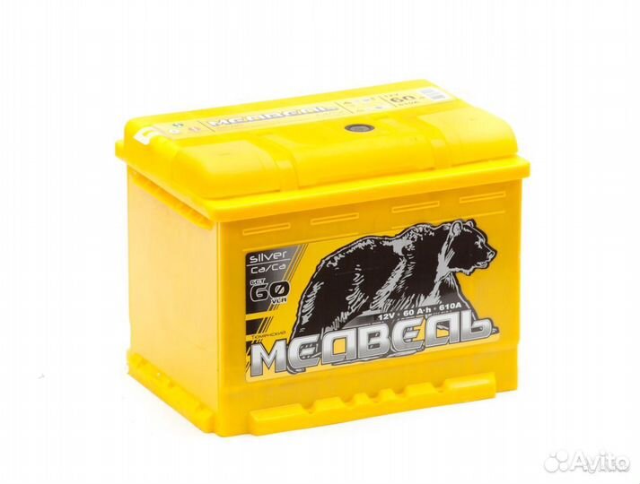 Акб 60Ач Тюменский медведь Ca/Ca Обратн.полярность