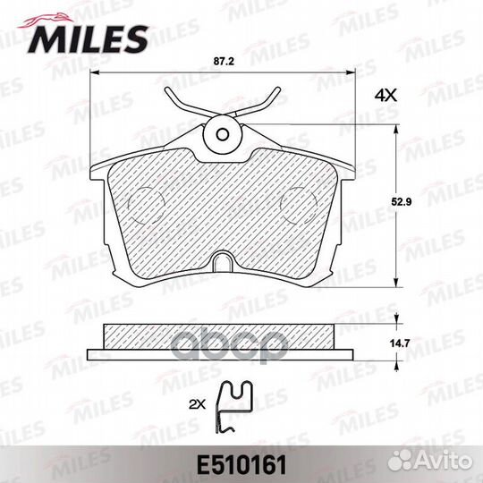 Колодки тормозные honda accord 2.0/2.2/2.4 98