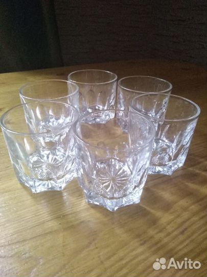 Хрустальный рог СССР и рюмки