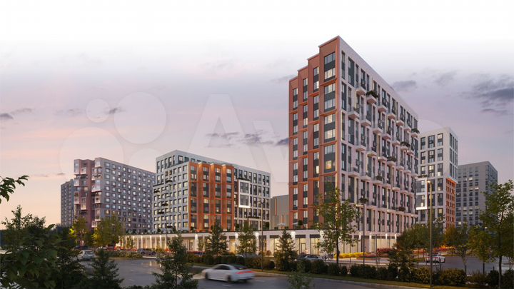 2-к. квартира, 53,4 м², 3/15 эт.