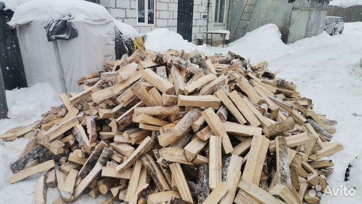 Дрова колотые. Берёза подсушенная