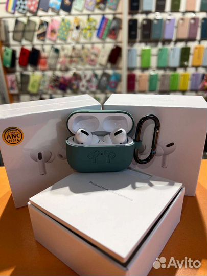 Новые наушники airpods pro + чехол в подарок