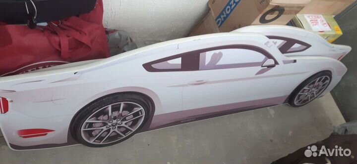 Детская кровать машина с подсветкой