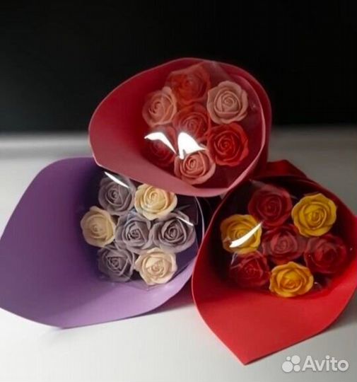 Розы из шоколада