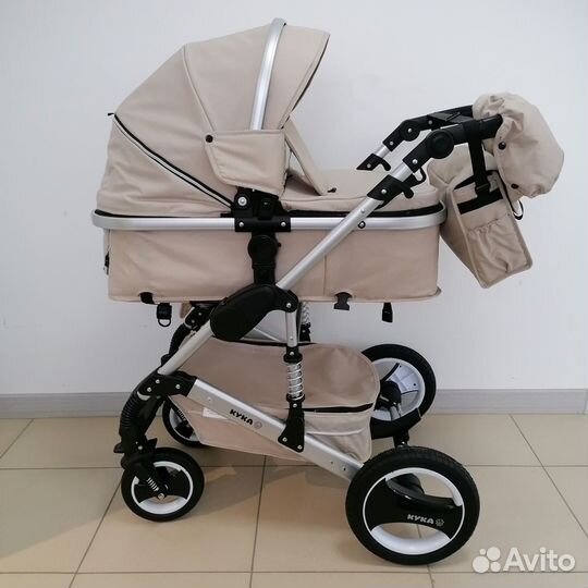 Коляска 3в1 Кука 1 бежевый
