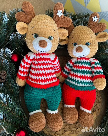 Новогодние игрушки олень