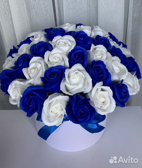 Букет из 55 мыльных роз