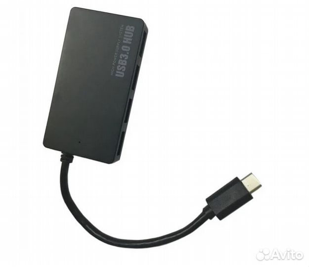 Хаб-адаптер USB3.1 Type-CM - 4*USB3.0