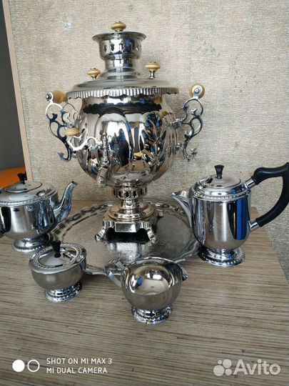 Самовар комбинированный с набором
