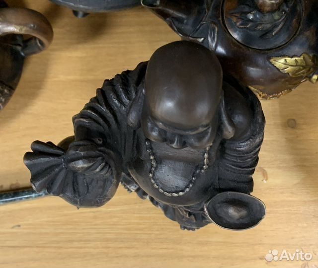 Бог богатства Хоттей, веселый Бог. Бронза