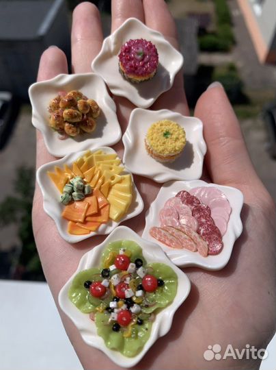 Кукольная миниатюра еда из полимерной глины