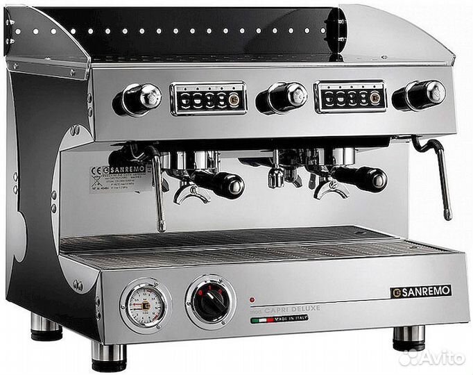Рожковая кофемашина Sanremo Capri SED DLX 2 GR чер