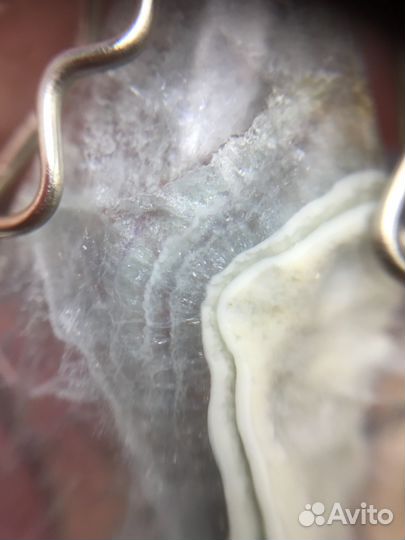 Кулон с Флюоритом голубым, ручная работа