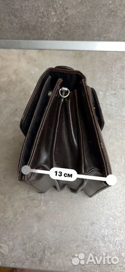 Барсетка кожаная мужская бу