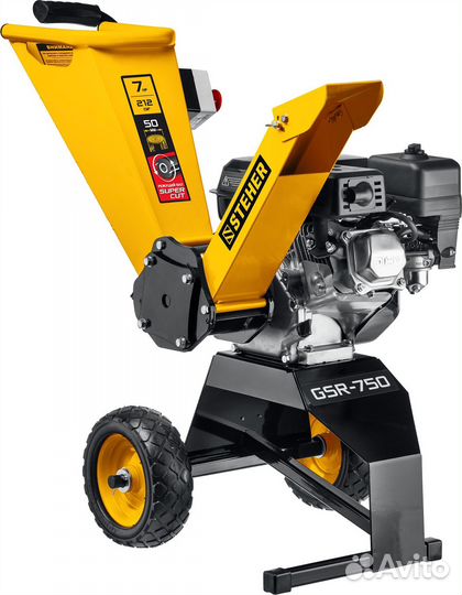 Бензиновый измельчитель steher 50 мм макс