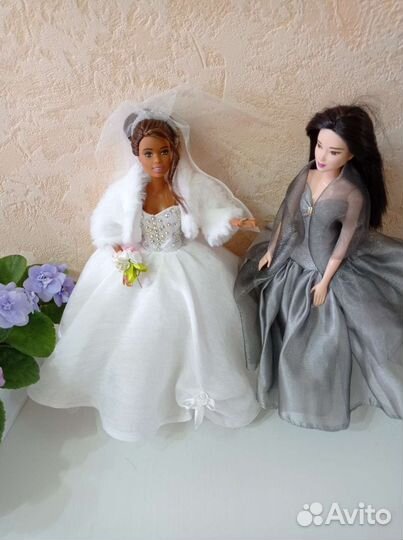 Платье свадебное для Барби и подружки невесты