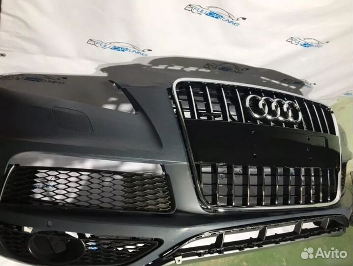 Бампер передний Audi Q7 2009-2015 S-line в сборе