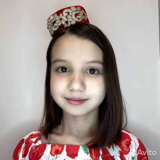 Тюбетейка женская на ободке