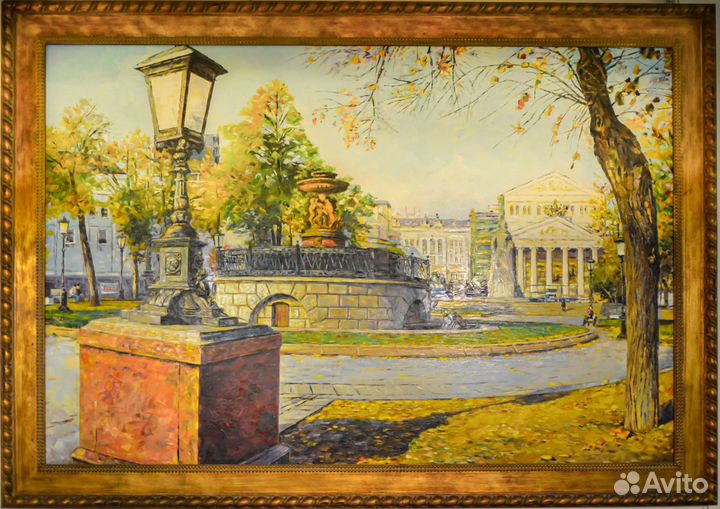 Картина маслом «Театральная площадь» Пацюк 98х147