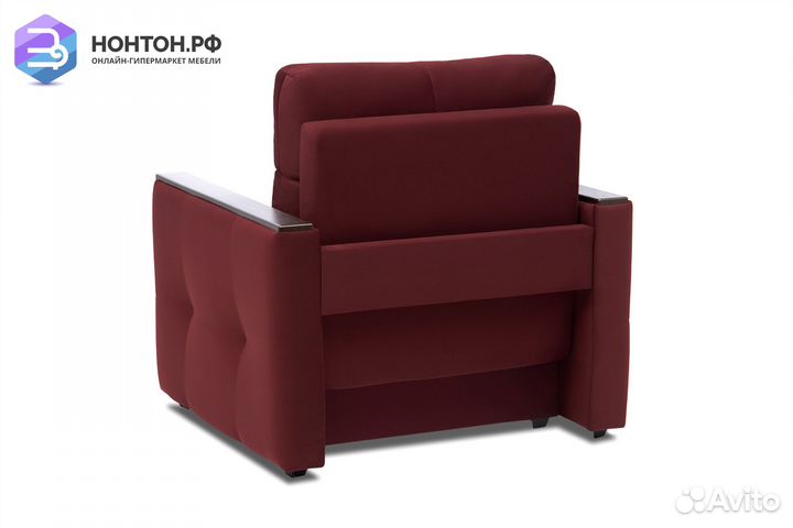 Кресло еврокнижка Инсайд бордовое