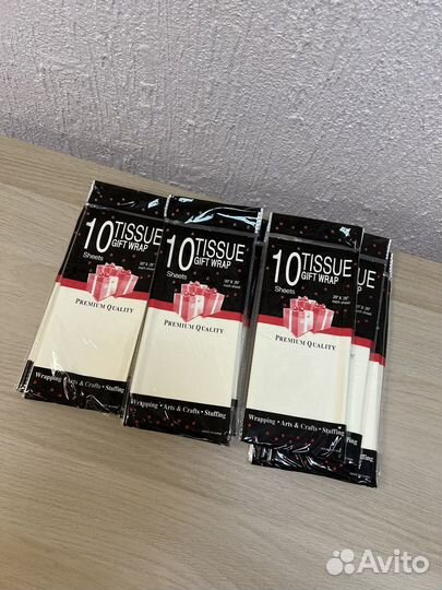 Бумага тишью бежевая