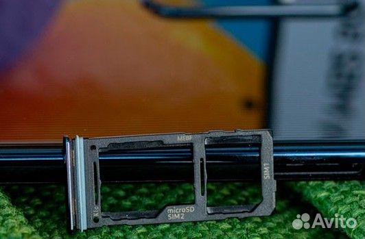 Лоток симкарты Samsung M52 черный