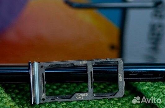 Лоток симкарты Samsung M52 черный