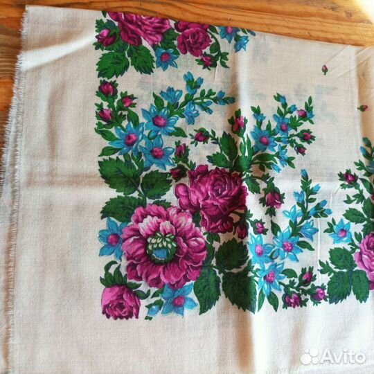 Павлопосадский платок старинный