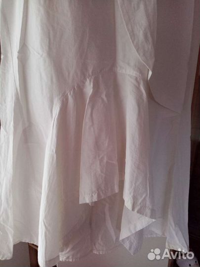 Юбка белая длинная х.б 46,отправлю