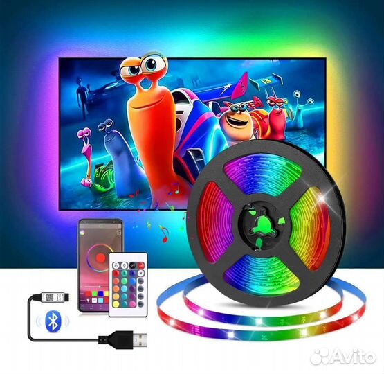 Светодиодная RGB-лента, блютуз