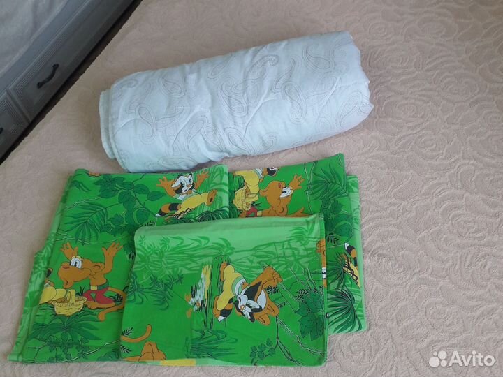 Одеяло + кпб в детскую кровать