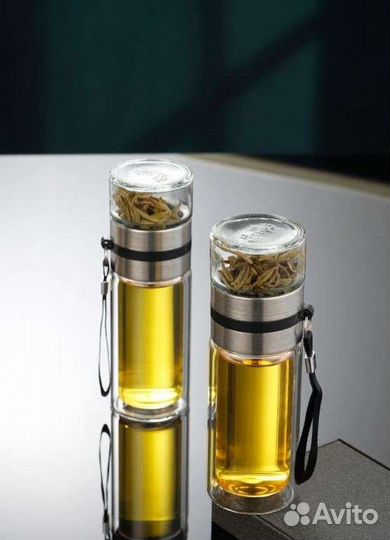 Бутылка термос для заваривания чая