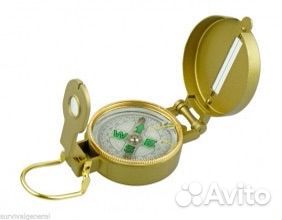 Компас армейский железный (золотой ) 45-3