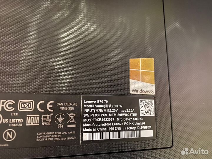 Ноутбук Lenovo G70-70