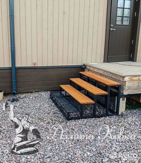 Крыльцо-тумба приставное уличное