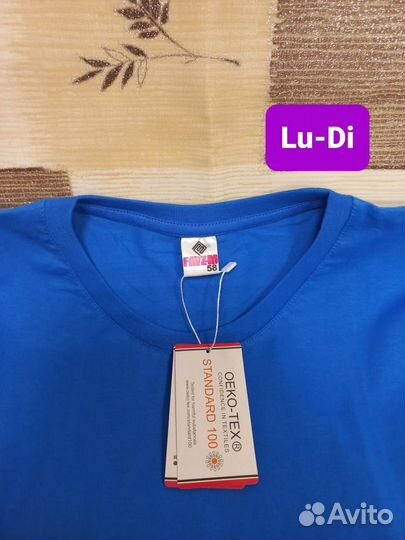 Футболка мужская 58 размера, хлопок