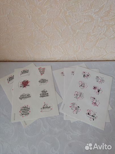 Ежедневник, картинки самоклейки новые