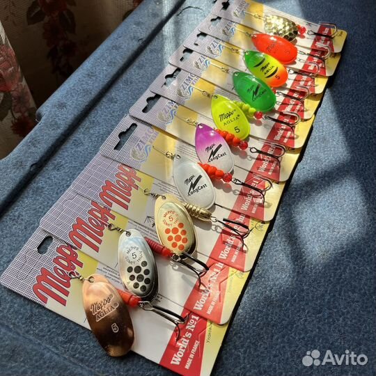 Блесны вертушки 10шт №5 mepps. Цена за набор